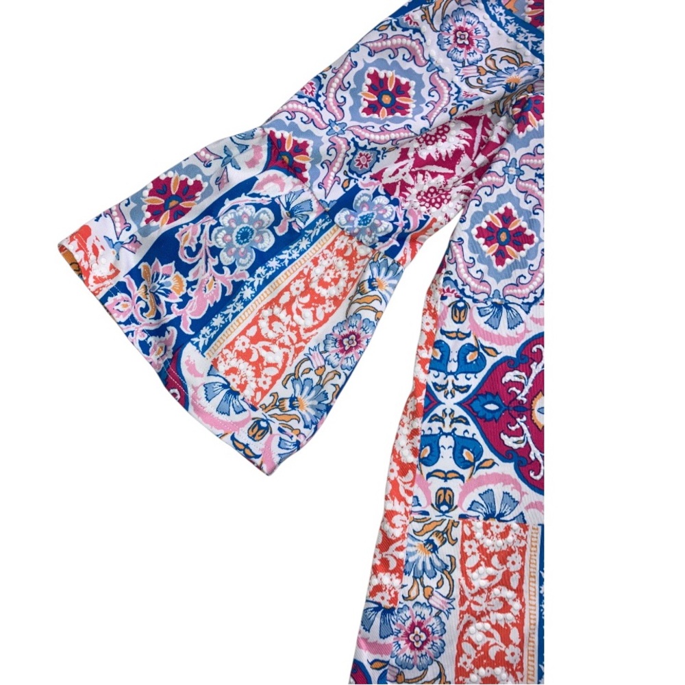 Ruby Rd. Multicolor Floral Patchwork Top - image 2